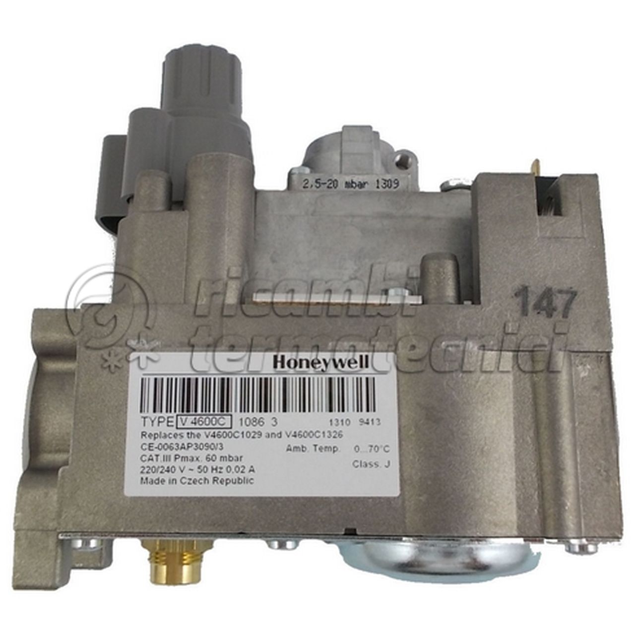 HERMANN VALVOLA GAS V 4600 3/4"